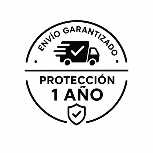 Garantía de 1 año y protección de envío